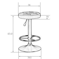 Табурет барный DOBRIN BRUNO LM-5008 (коричневый) в Ханты-Мансийске - hanty-mansiysk.mebel24.online | фото 2