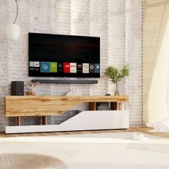 Тумба под ТВ НКМ Дубай секция №4 в Ханты-Мансийске - hanty-mansiysk.mebel24.online | фото 3