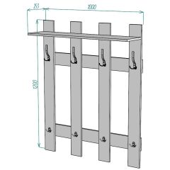 Вешалка V3 в Ханты-Мансийске - hanty-mansiysk.mebel24.online | фото 2