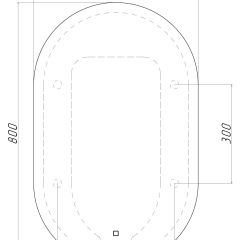 Зеркало Дакка 800х500 с подсветкой Домино (GL7036Z) в Ханты-Мансийске - hanty-mansiysk.mebel24.online | фото 8