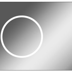 Зеркало Eclipse 90 black с подсветкой Sansa (SE1031Z) в Ханты-Мансийске - hanty-mansiysk.mebel24.online | фото 1