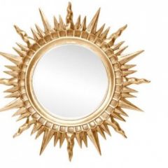 Зеркало круглое золото (1810(1) в Ханты-Мансийске - hanty-mansiysk.mebel24.online | фото