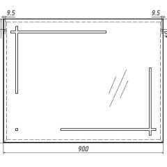 Зеркало Ray 90 black с подсветкой Sansa (SR1036Z) в Ханты-Мансийске - hanty-mansiysk.mebel24.online | фото 6