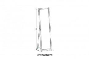 АЛЕКСАНДРИЯ-9.1 Зеркало напольное в Ханты-Мансийске - hanty-mansiysk.mebel24.online | фото 2