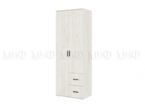 АЛТЕЯ Шкаф 2-х ств (Дуб крафт белый) в Ханты-Мансийске - hanty-mansiysk.mebel24.online | фото 1