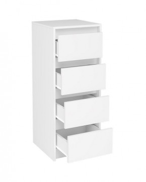 АЙДЕН КМ06-400 Комод 4 ящика (белый) в Ханты-Мансийске - hanty-mansiysk.mebel24.online | фото 2