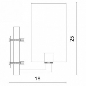 Бра Divinare Porta 5933/01 AP-1 в Ханты-Мансийске - hanty-mansiysk.mebel24.online | фото 3