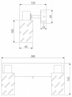 Бра Eurosvet Fente 20090/2 белый/хром в Ханты-Мансийске - hanty-mansiysk.mebel24.online | фото 5