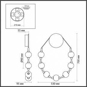 Бра Odeon Light Crystal 5007/25WL в Ханты-Мансийске - hanty-mansiysk.mebel24.online | фото 4