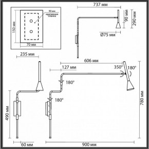 Бра Odeon Light Izzy 7032/1W в Ханты-Мансийске - hanty-mansiysk.mebel24.online | фото 4