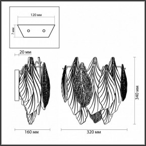 Бра Odeon Light Lace 5052/3W в Ханты-Мансийске - hanty-mansiysk.mebel24.online | фото 4