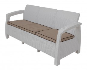 Диван Yalta Premium Sofa 3 Set (Ялта) белый (+подушки под спину) в Ханты-Мансийске - hanty-mansiysk.mebel24.online | фото