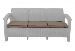Диван Yalta Premium Sofa 3 Set (Ялта) белый (+подушки под спину) в Ханты-Мансийске - hanty-mansiysk.mebel24.online | фото 2