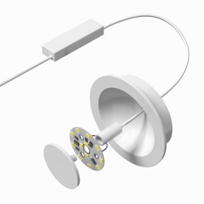 DK2700-WH Встраиваемый светильник, IP 20, 7 Вт, LED 3000, белый, алюминий в Ханты-Мансийске - hanty-mansiysk.mebel24.online | фото 5
