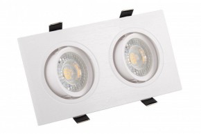 DK3022-WH Встраиваемый светильник, IP 20, 10 Вт, GU5.3, LED, белый, пластик в Ханты-Мансийске - hanty-mansiysk.mebel24.online | фото 1