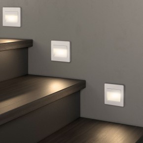 DK3050-WH Светильник встраиваемый в стену, IP 20, LED 3000, 1 Вт, белый, пластик в Ханты-Мансийске - hanty-mansiysk.mebel24.online | фото 6