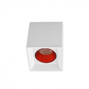 DK3080-WH+RD Светильник накладной IP 20, 10 Вт, GU5.3, LED, белый/красный, пластик в Ханты-Мансийске - hanty-mansiysk.mebel24.online | фото 1