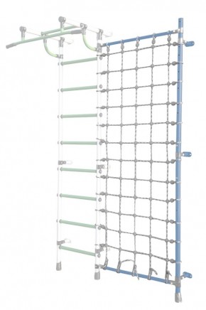 Дополнительная стойка к пристенному ДСК Pastel с сеткой для лазания, цв. голубой в Ханты-Мансийске - hanty-mansiysk.mebel24.online | фото
