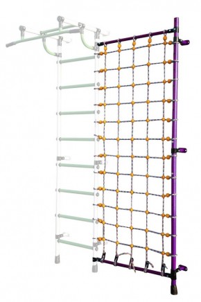 Дополнительная стойка к пристенному ДСК с сеткой для лазания, цв. фиолетовый в Ханты-Мансийске - hanty-mansiysk.mebel24.online | фото