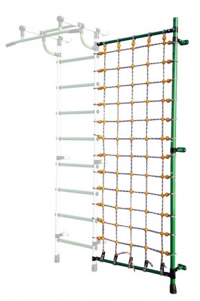 Дополнительная стойка к пристенному ДСК с сеткой для лазания, цв. зеленый в Ханты-Мансийске - hanty-mansiysk.mebel24.online | фото