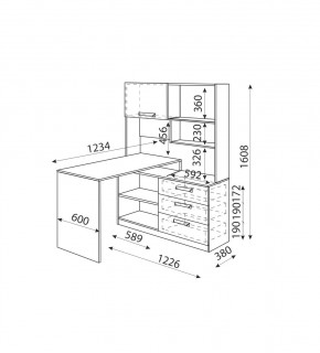 Дуглас (подростковая) М07 Стол угловой в Ханты-Мансийске - hanty-mansiysk.mebel24.online | фото 2