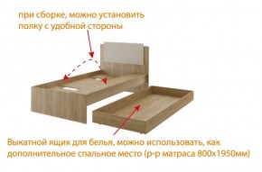 Дуглас (подростковая) М14 Кровать в Ханты-Мансийске - hanty-mansiysk.mebel24.online | фото 5
