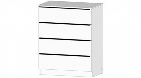 ЭЛЕГАНТ Комод 4 ящика (белый) в Ханты-Мансийске - hanty-mansiysk.mebel24.online | фото
