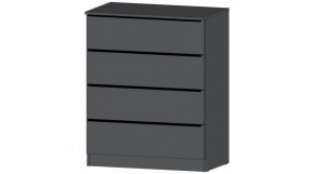 ЭЛЕГАНТ Комод 4 ящика (графит) в Ханты-Мансийске - hanty-mansiysk.mebel24.online | фото
