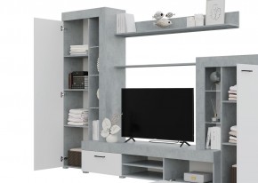 Гостиная Дельта (Бетон/Белый) в Ханты-Мансийске - hanty-mansiysk.mebel24.online | фото 2