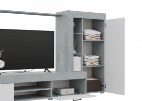 Гостиная Дельта (Бетон/Белый) в Ханты-Мансийске - hanty-mansiysk.mebel24.online | фото 3