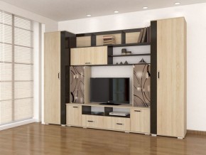 Гостиная Оскар-18-2 дуб сонома-венге в Ханты-Мансийске - hanty-mansiysk.mebel24.online | фото