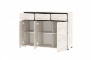 ГРЕТТА Комод 3С3Я 3дв, 3ящ (дуб крафт) в Ханты-Мансийске - hanty-mansiysk.mebel24.online | фото 2