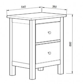 Комод 02 Кантри белый с двумя ящиками в Ханты-Мансийске - hanty-mansiysk.mebel24.online | фото 3