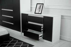 Комод 1200 Парус (Белый/Графит) в Ханты-Мансийске - hanty-mansiysk.mebel24.online | фото 3