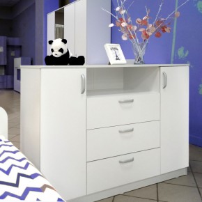 Комод 1400 Париж (Белый тиснение) в Ханты-Мансийске - hanty-mansiysk.mebel24.online | фото 5