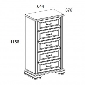 Комод 5S, MONAKO, цвет Сосна винтаж/дуб анкона в Ханты-Мансийске - hanty-mansiysk.mebel24.online | фото 2