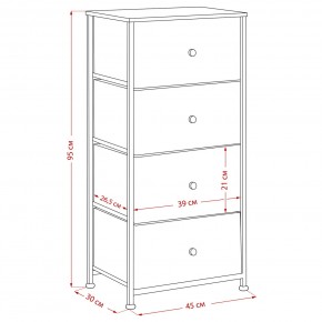Комод Leset Линкс 4 ящика (МДФ) в Ханты-Мансийске - hanty-mansiysk.mebel24.online | фото 12