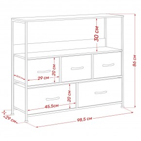 Комод Leset Локи 5 ящиков с полкой в Ханты-Мансийске - hanty-mansiysk.mebel24.online | фото 13