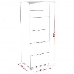 Комод Leset Наоми 6 в Ханты-Мансийске - hanty-mansiysk.mebel24.online | фото 8