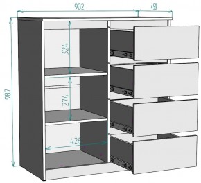 Комод Мальта K115 в Ханты-Мансийске - hanty-mansiysk.mebel24.online | фото 2