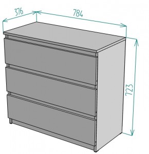 Комод Malta light K124 в Ханты-Мансийске - hanty-mansiysk.mebel24.online | фото 3