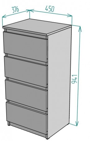 Комод Malta light K126 в Ханты-Мансийске - hanty-mansiysk.mebel24.online | фото 2