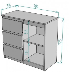 Комод Malta light K186 в Ханты-Мансийске - hanty-mansiysk.mebel24.online | фото 2