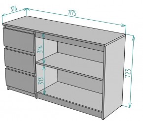 Комод Malta light K187 в Ханты-Мансийске - hanty-mansiysk.mebel24.online | фото 2