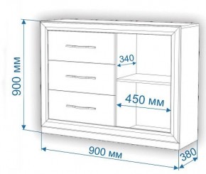 Комод Нобиле Км-120/38 ФГ в Ханты-Мансийске - hanty-mansiysk.mebel24.online | фото 2