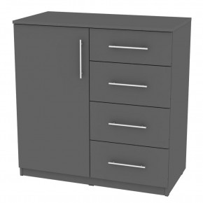 Комод "Калисто (K17)" ручка рейлинг (Графит) в Ханты-Мансийске - hanty-mansiysk.mebel24.online | фото