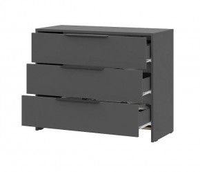 КАМЕЛИЯ 1 Серия 2 Комод 3 ящика Графит серый в Ханты-Мансийске - hanty-mansiysk.mebel24.online | фото 3