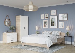 Комод VICTOR (Сонома/Белый) в Ханты-Мансийске - hanty-mansiysk.mebel24.online | фото 3