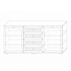 Комодино (фасады глухие) Парма Нео в Ханты-Мансийске - hanty-mansiysk.mebel24.online | фото 2