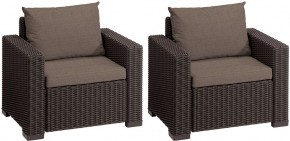 Комплект кресел Калифорния (California chair) коричневые в Ханты-Мансийске - hanty-mansiysk.mebel24.online | фото 2